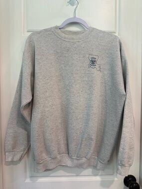 Vintage Louisiana State Police Sweatshirt Hanes Adult Large Gray Crewneck